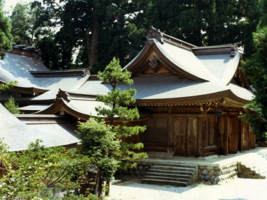高瀬神社 社殿屋根